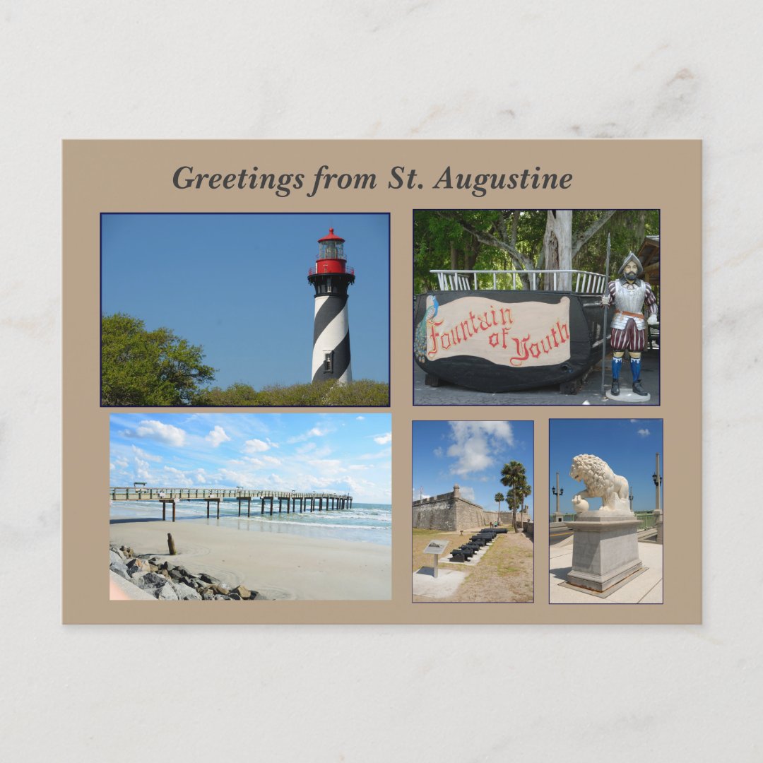 historic st augustine florida usa postcard | Zazzle