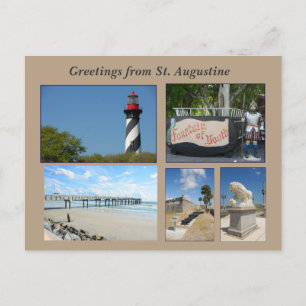 historic st augustine florida usa postcard
