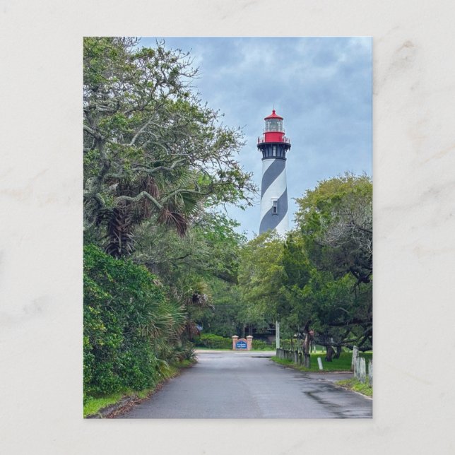 Historic St. Augustine Lighthouse  Postcard (Front)