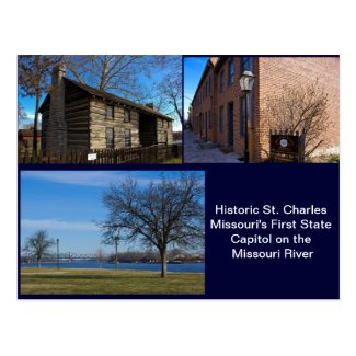 Historic St Charles Missouri Postcard