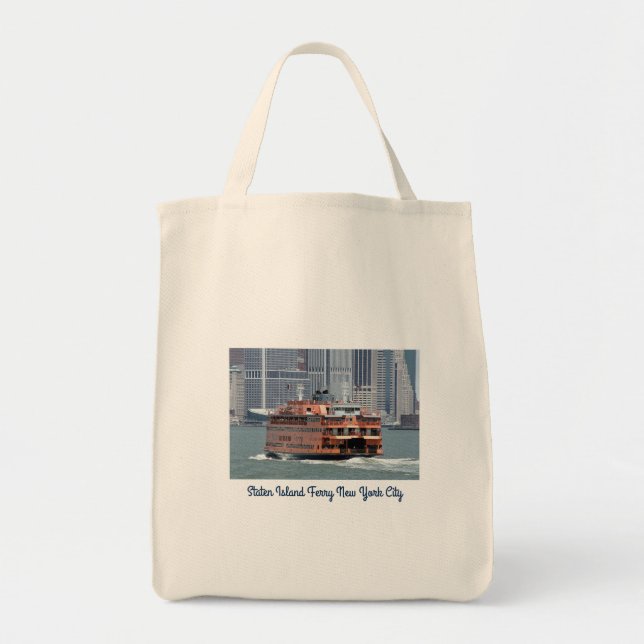 Historic Staten Island Ferry New York Tote Bag (Front)