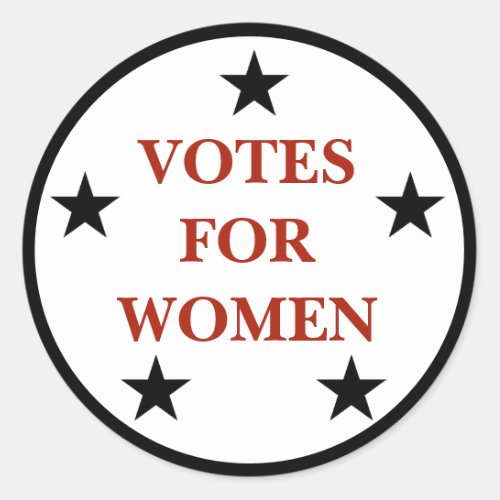 Historic Suffrage Design Votes for Women Classic Round Sticker