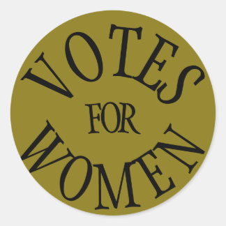 Historic Suffrage Design Women Vote Classic Round Sticker