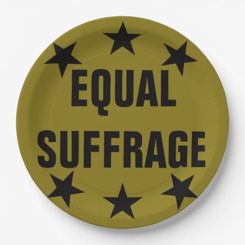 Historic Suffrage Pin commemorative paper plate