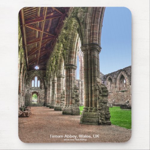 Historic Tintern Abbey Cistercian Cloisters Mouse Pad
