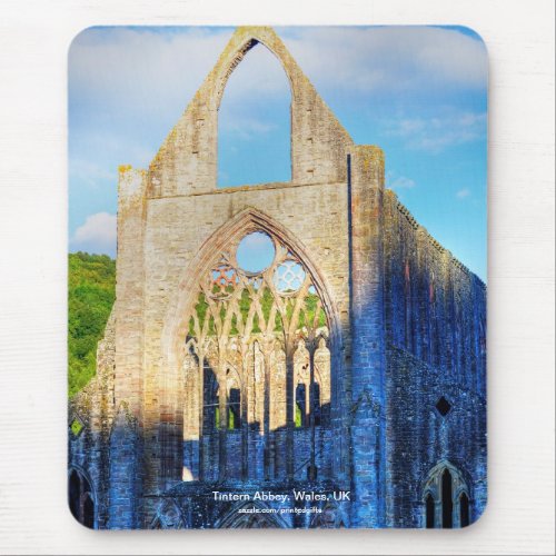 Historic Tintern Abbey Cistercian Monastery Wales Mouse Pad