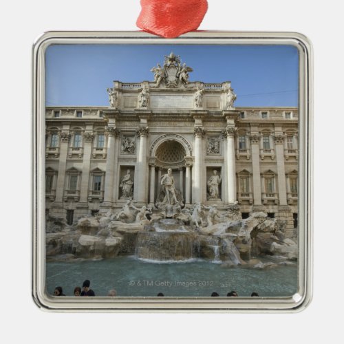 Historic Trevi Fountain in Rome Italy Metal Ornament