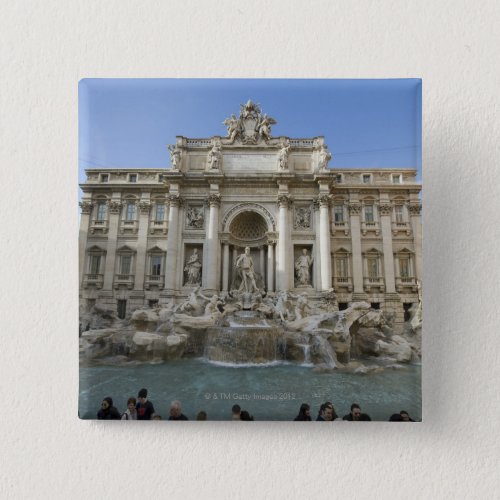 Historic Trevi Fountain in Rome Italy Pinback Button