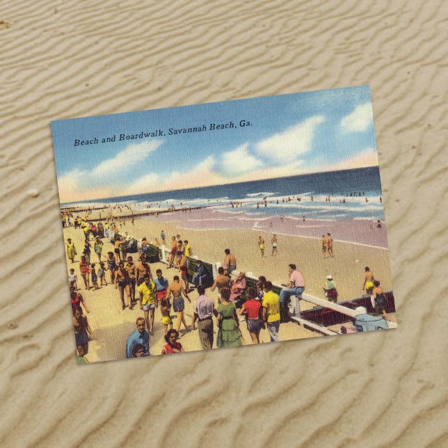 Historic Tybee Island Beach Boardwalk Postcard (Creator Uploaded)