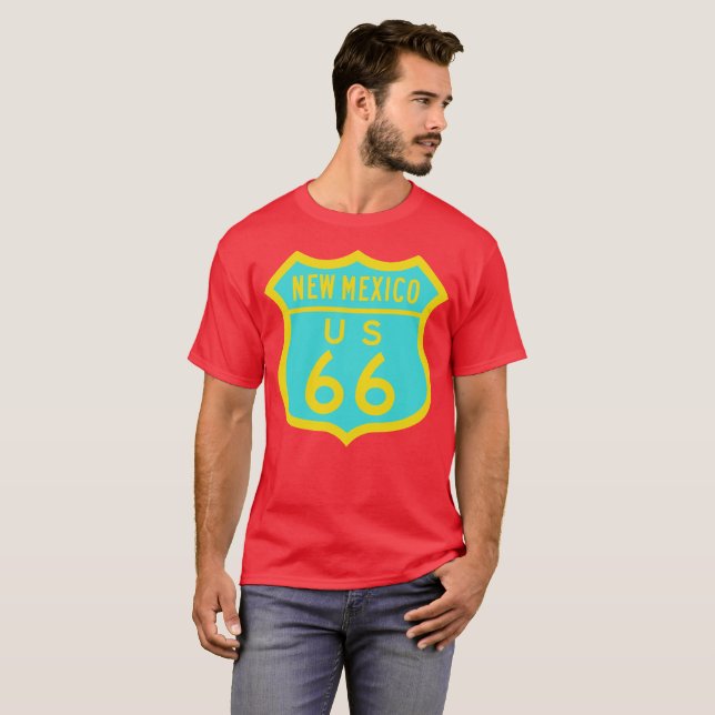 Historic U.S. Route 66: New Mexico T-Shirt (Front Full)