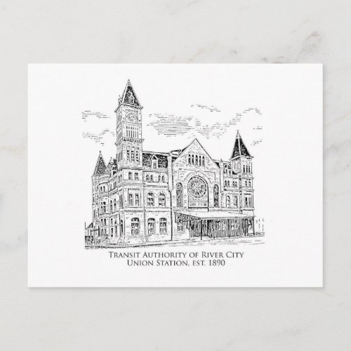 Historic Union Station  Postcard