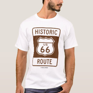 Historic US 66 Route (Transportation Sign) T-Shirt