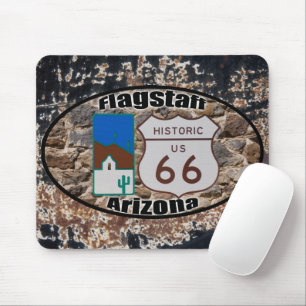 Historic US Route 66 Flagstaff Arizona Mouse Pad