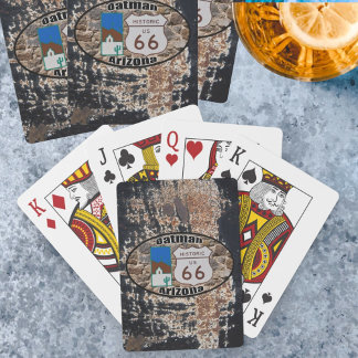 Historic US Route 66 ~ Oatman, Arizona Poker Cards