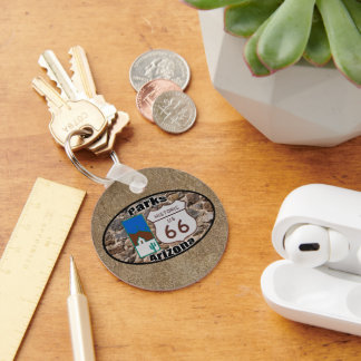 Historic US Route 66~Parks, Arizona Keychain