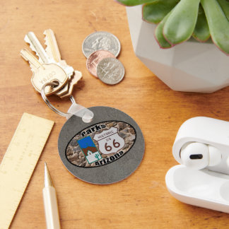 Historic US Route 66~Parks, Arizona Keychain