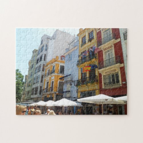 Historic Valencia Bustling Shopping Quarter Jigsaw Puzzle