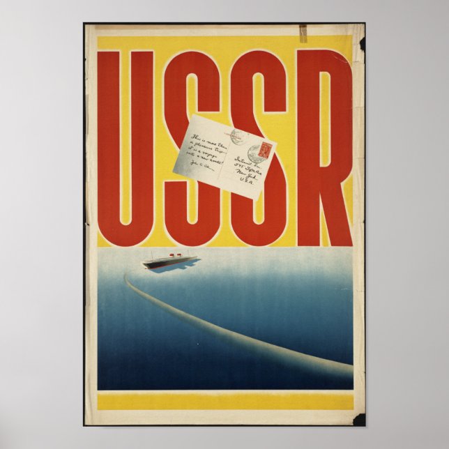 Historic Vintage USSR Travel Poster (Front)