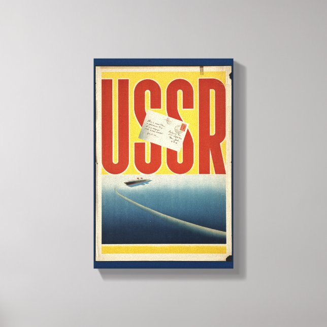 Historic Vintage USSR Travel Poster Canvas Print (Front)