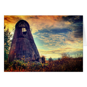 Historic Wigwam Burner In Oakland Oregon Cards