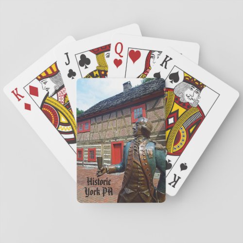 Historic York Pennsylvania American Colonial House Playing Cards