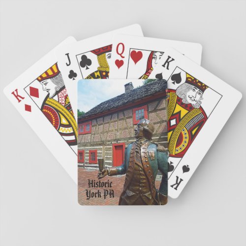 Historic York Pennsylvania American Colonial House Poker Cards