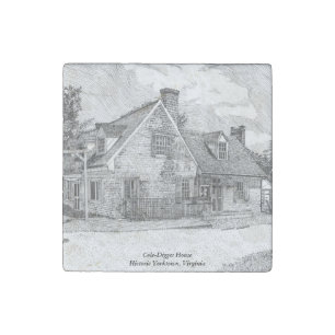 Historic Yorktown VA - Cole-Digges House Stone Magnet