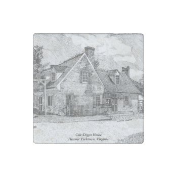 Historic Yorktown Va - Cole-digges House Stone Magnet by Eclectic_Ramblings at Zazzle