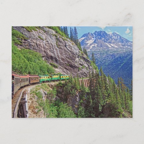 Historic Yukon Train Canada Postcard