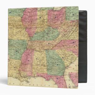 Historical and Military Map of the US 3 Ring Binder