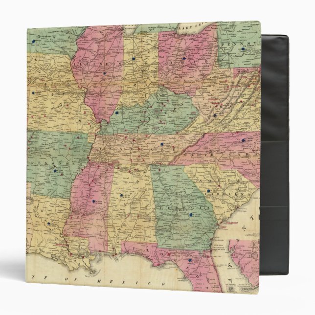 Historical and Military Map of the US 3 Ring Binder (Front/Inside)
