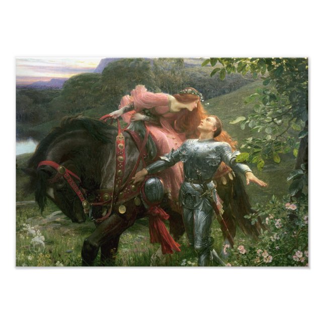 Historical art "La Belle Dame Sans Merci" Photo Print (Front)