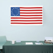 Historical Betsy Ross American Flag Banner (Tradeshow)