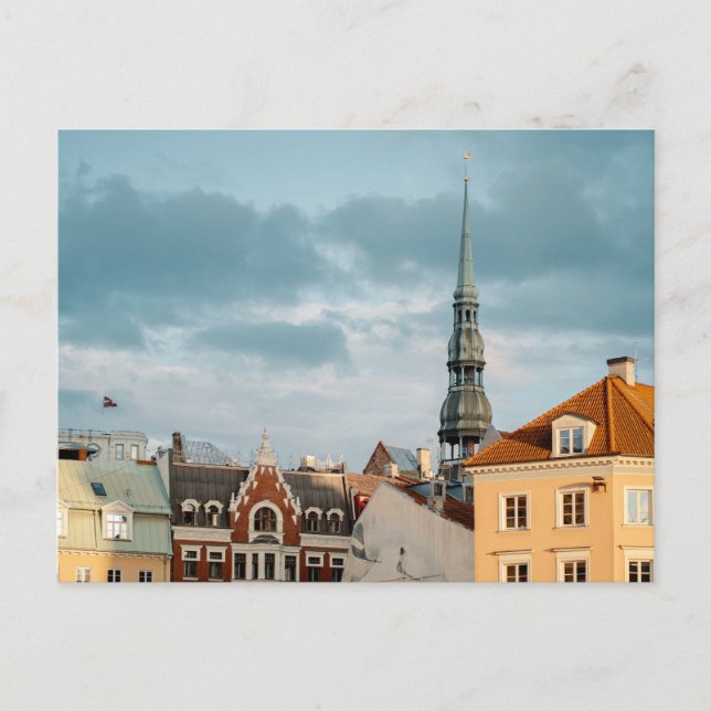 Historical buildings in Old Riga, Latvia Postcard (Front)