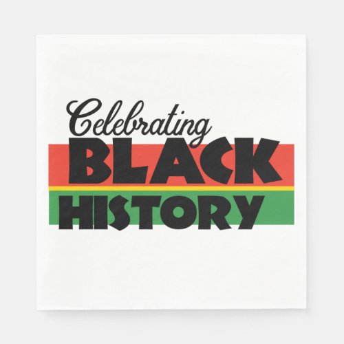 Historical Celebration BHM Party Napkins