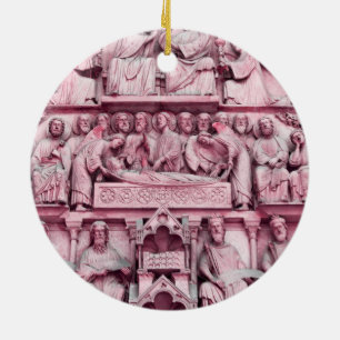 Historical, Christian sculptures Notre Dame Paris Ceramic Ornament