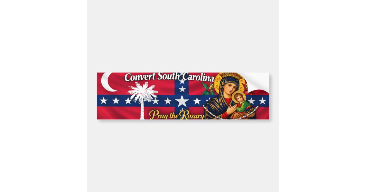 Historical Convert South Carolina Bumper Sticker | Zazzle