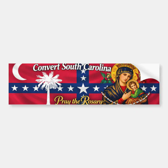 Historical Convert South Carolina Bumper Sticker | Zazzle