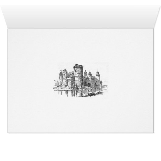 Historical Costumes Greeting/Note Card (Inside Horizontal (Bottom))