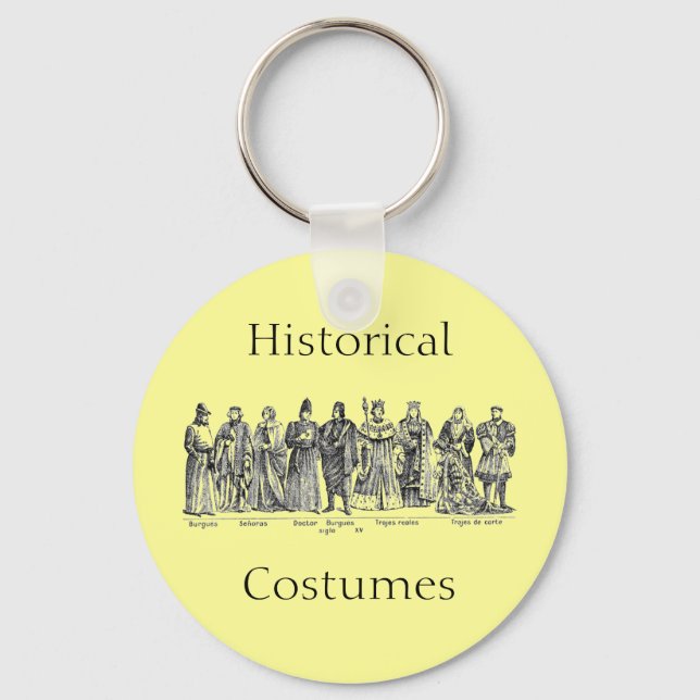 Historical Costumes Keychain (Front)