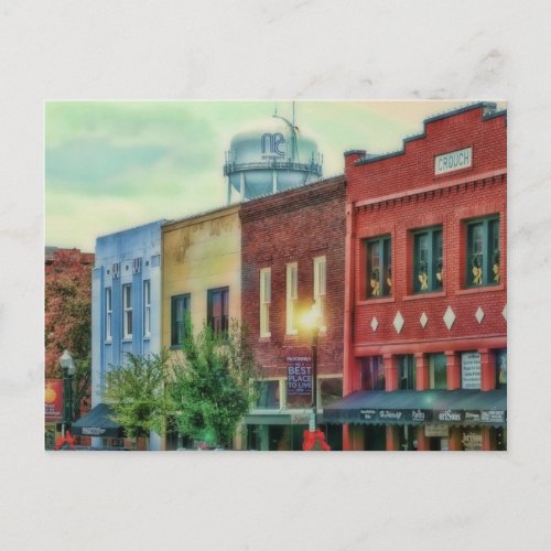 historical downtown McKinney Texas Postcard