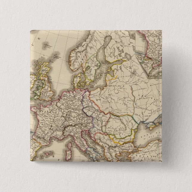 Historical Europe Pinback Button (Front)