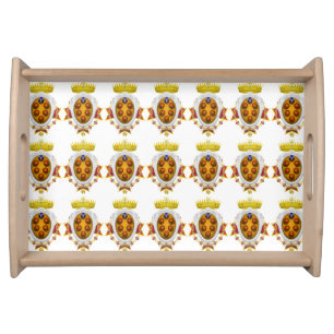 Historical flag of Grand Duchy of Tuscany-Coat of Serving Tray