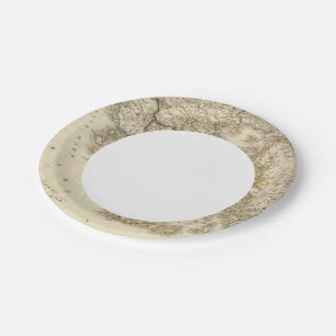 Historical Greece, Paris atlas map Paper Plates