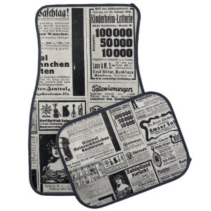 Historical Kiev: 1917 Newspaper Illustration Car Floor Mat
