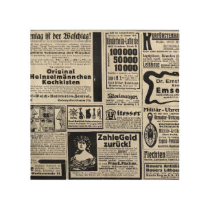 Historical Kiev: 1917 Newspaper Illustration Wood Wall Art
