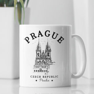 Historical Landscape of Prague, Czech Republic Coffee Mug