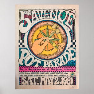 Historical Legalize It Pot Parade Weed Poster