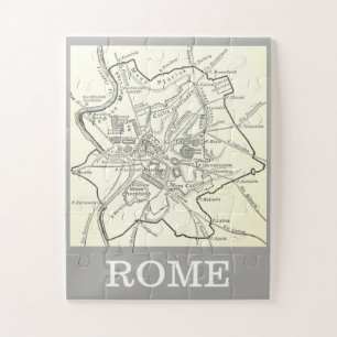 Historical Map of the City of Rome Jigsaw Puzzle
