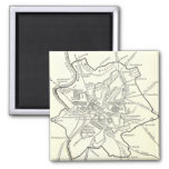 [ Thumbnail: Historical Map of The City of Rome Magnet ]